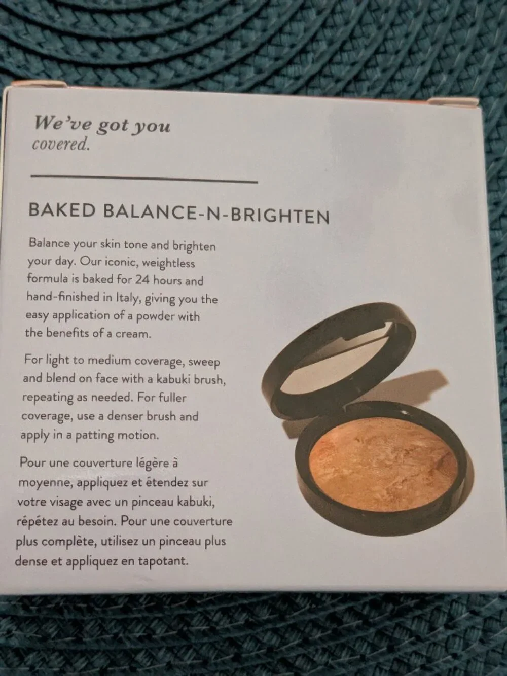 Baked-n-Brighten Color Correcting Foundation and dual-ended Brush